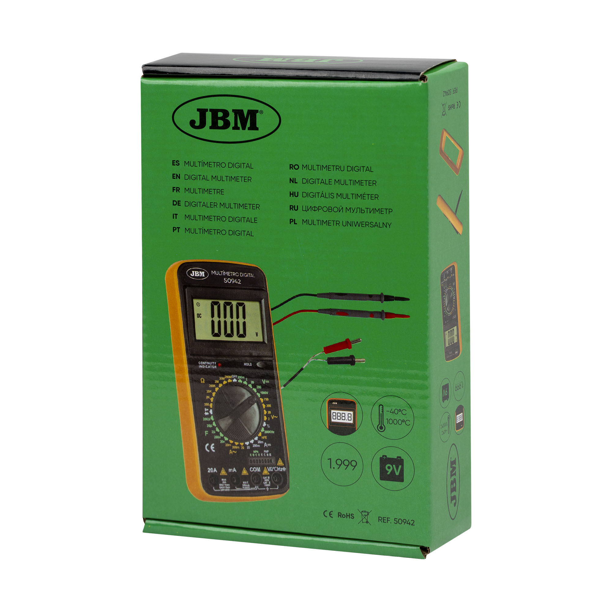 Multimetro Digital c/ Sensor de Temperatura - JBM - Image 4