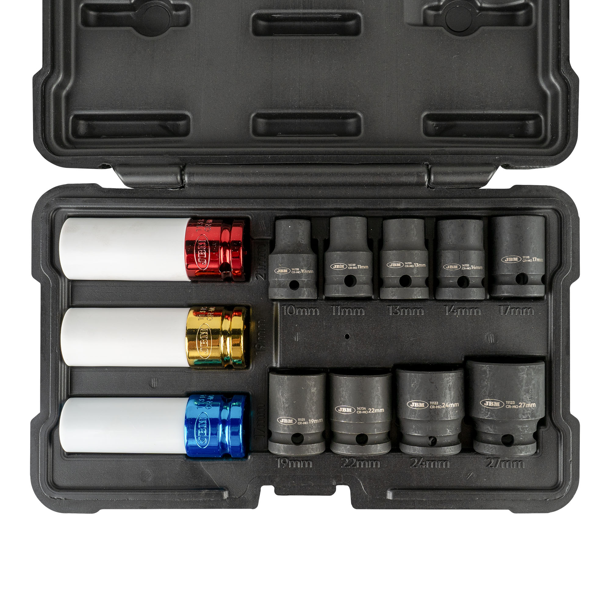 Pack Chave de Impacto Brushless 1/2" 1000NM + Bateria Litio 4.0 Ah 20V + Kit 12 Chaves 1/2" Hexagonais - Image 4