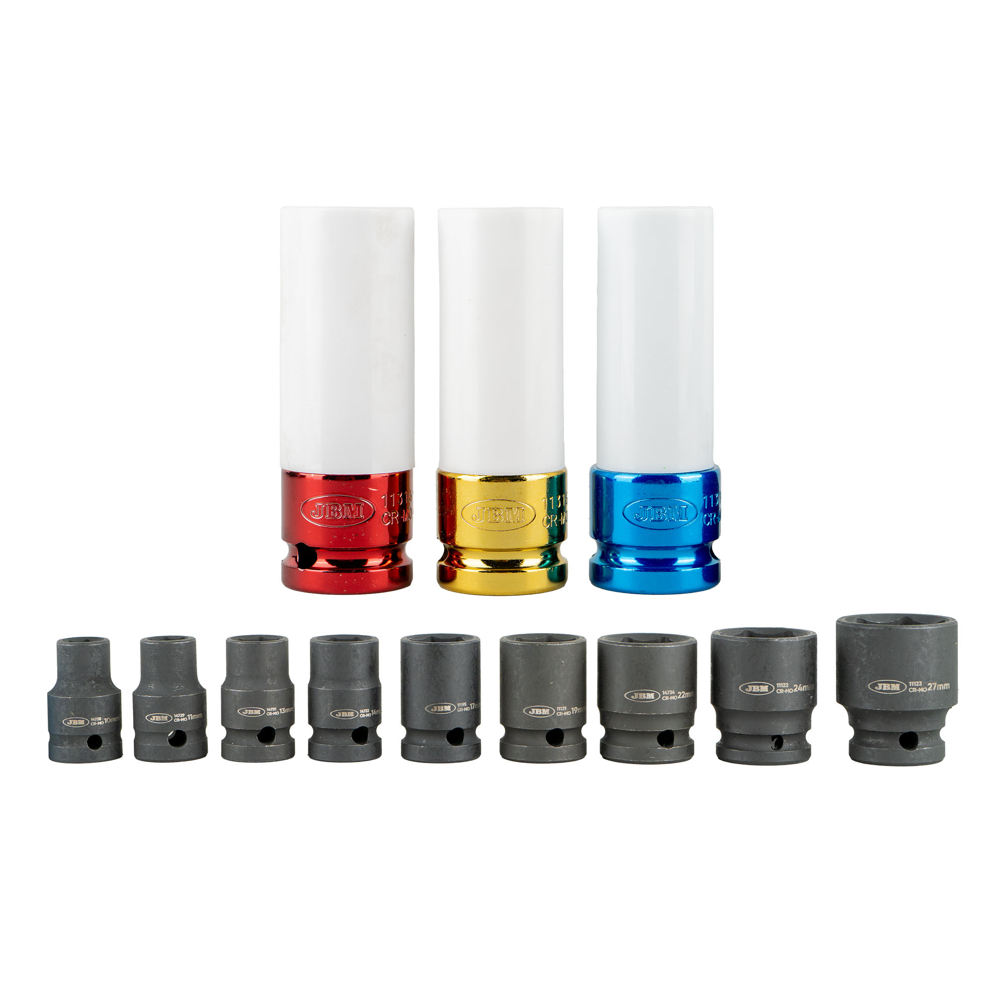 Pack Chave de Impacto Brushless 1/2" 1000NM + Bateria Litio 4.0 Ah 20V + Kit 12 Chaves 1/2" Hexagonais - Image 5