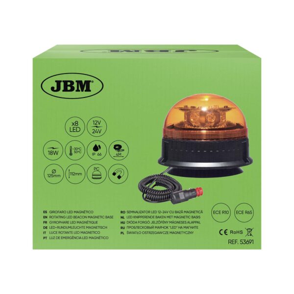 Luz Emergência LED Magnética - JBM