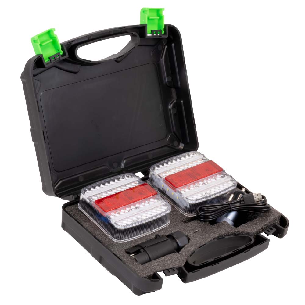 Conjunto 2 Luzes Traseiras Magnéticas s/ Fio - JBM - Image 2