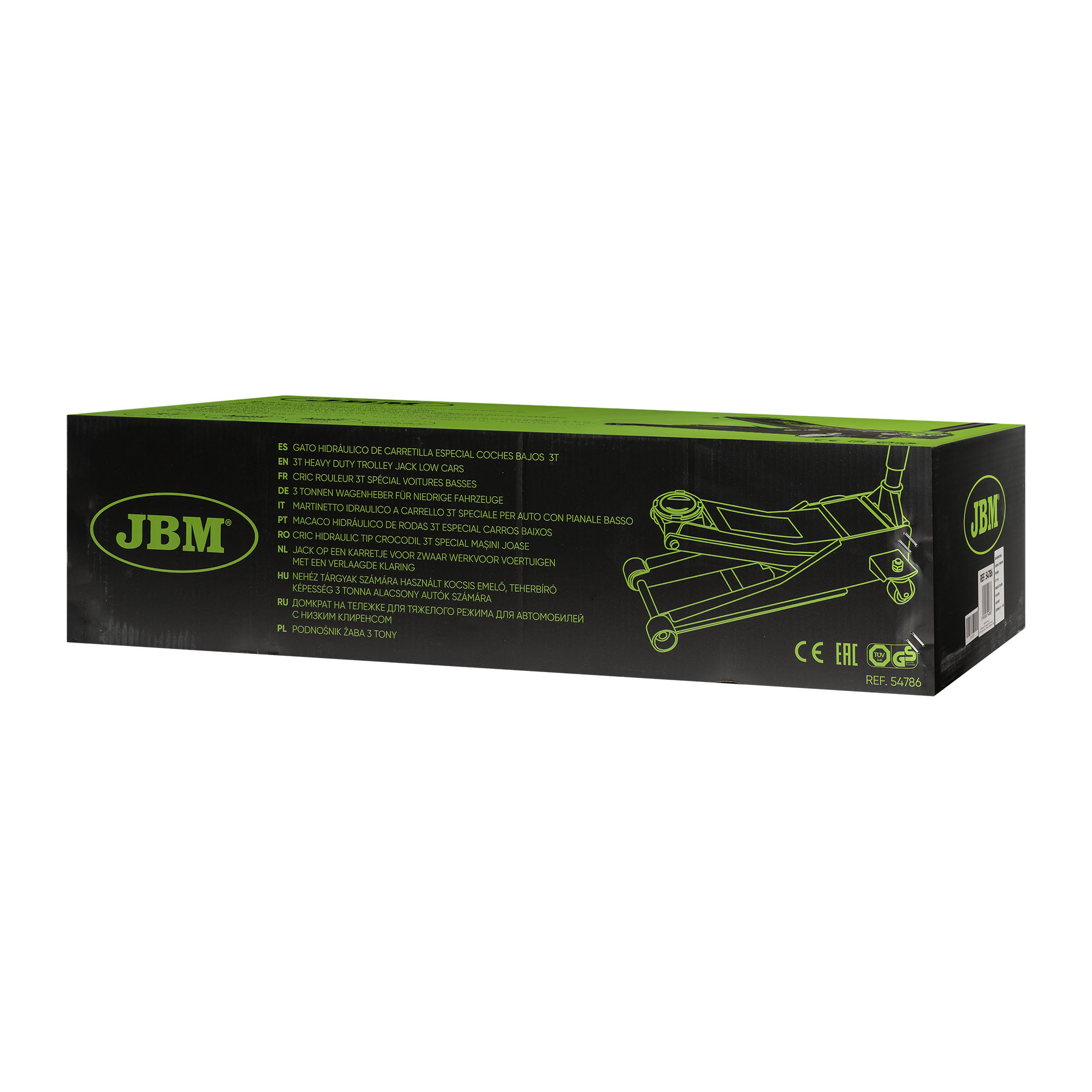 Macaco Hidráulico 3T Especial Carros Baixos - JBM - Image 6